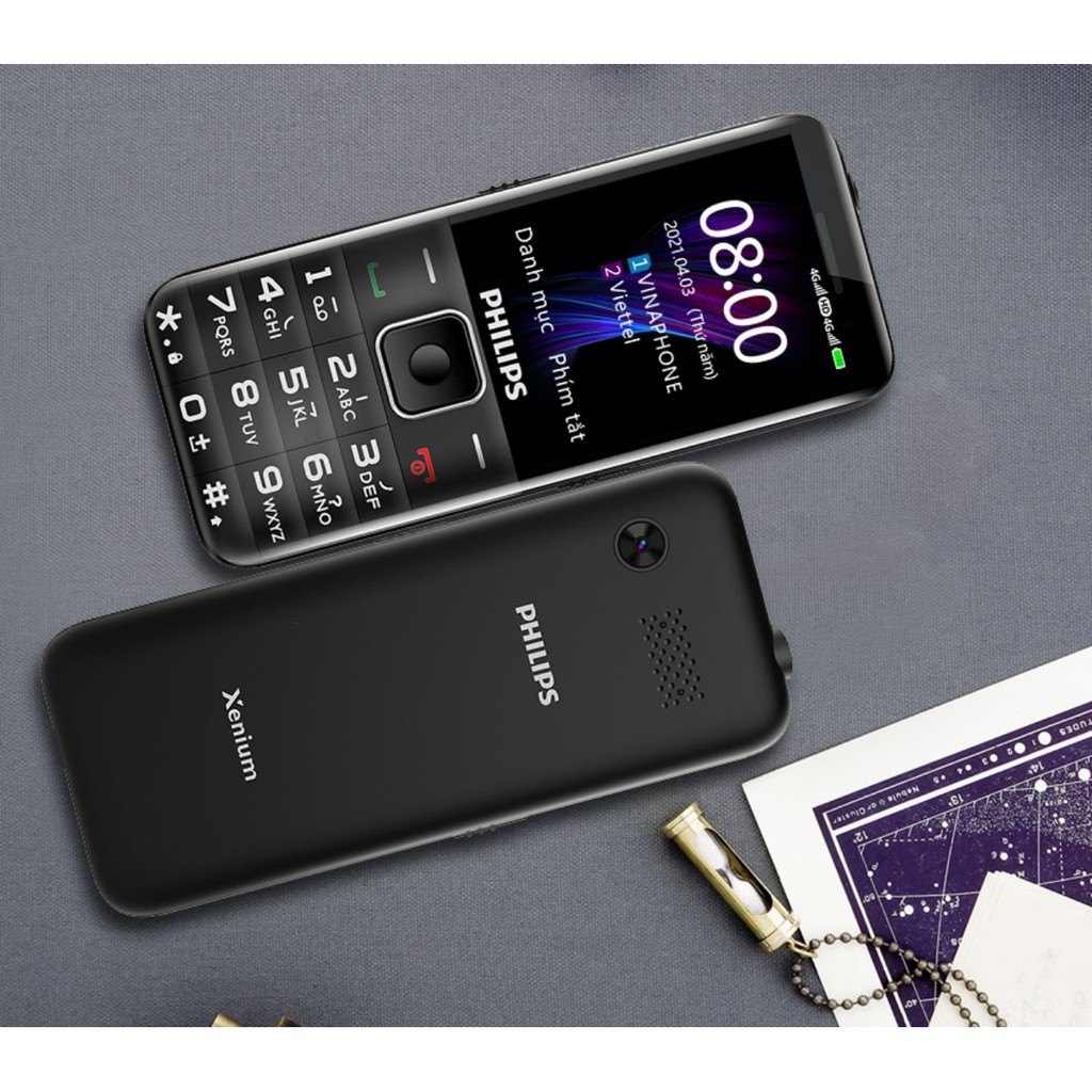 Điện thoại di động 4G (E-UTRA FDD) Philips Xenium E527 – Hàng Chính Hãng, Bảo Hành 12 Tháng Chính Hãng