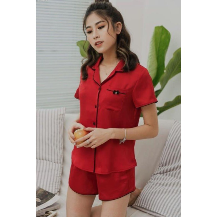 Đồ Bộ Nữ ❤️FREESHIP❤️ Đồ Ngủ Nữ Pijama cộc tay đủ màu, mát mẻ trẻ trung ĐB01