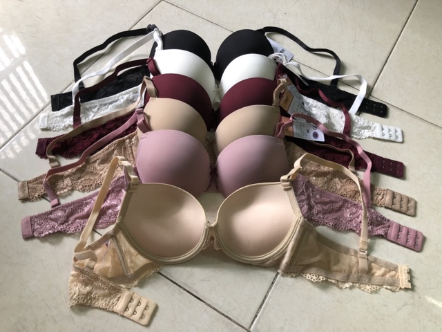 Áo ngực Lovely mút vừa cúp ngang nâng ngực tròn đẹp hàng VNXK Nhật L431