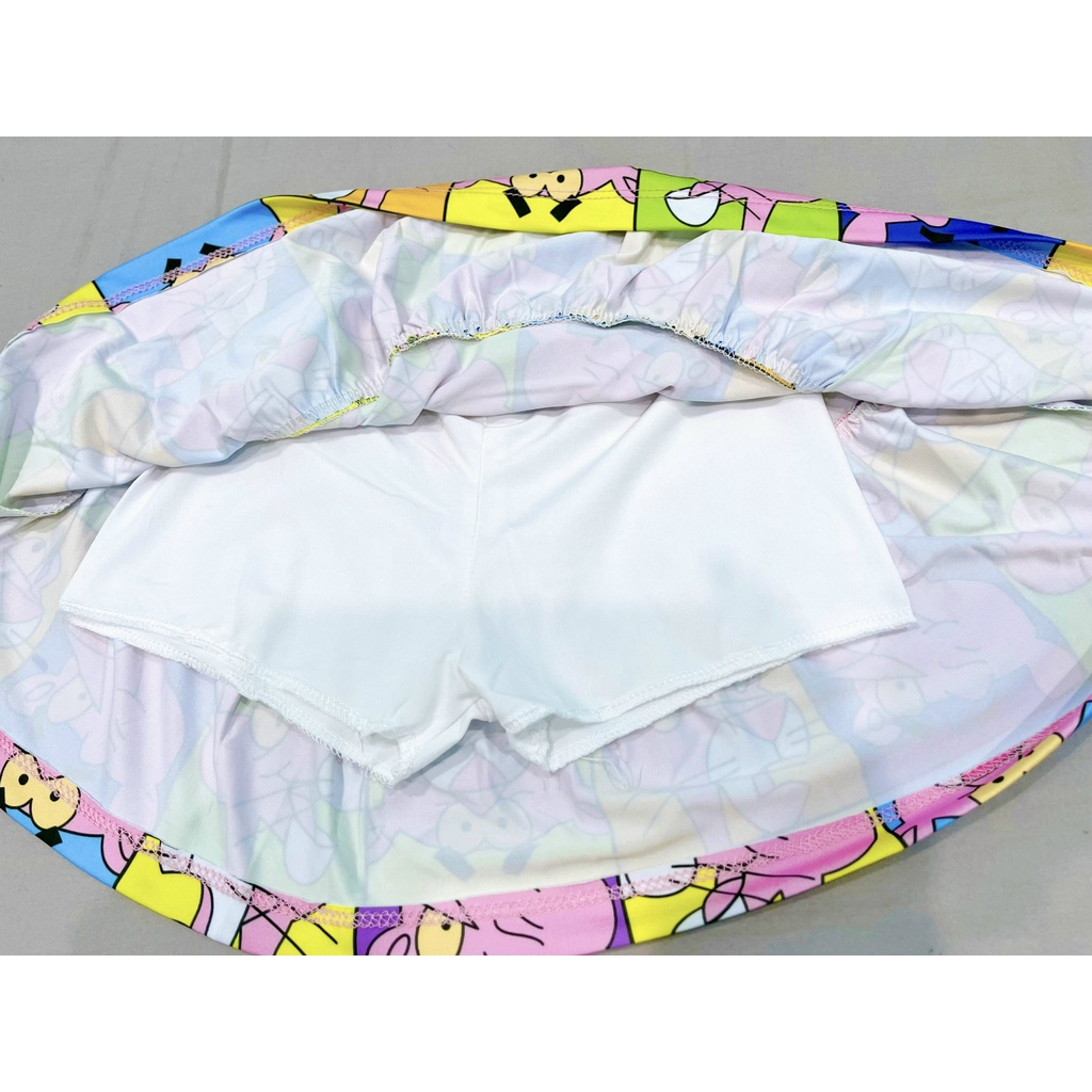 Set đầm váy thun lạnh bé gái set bé gái dễ thương RUBYKIDS