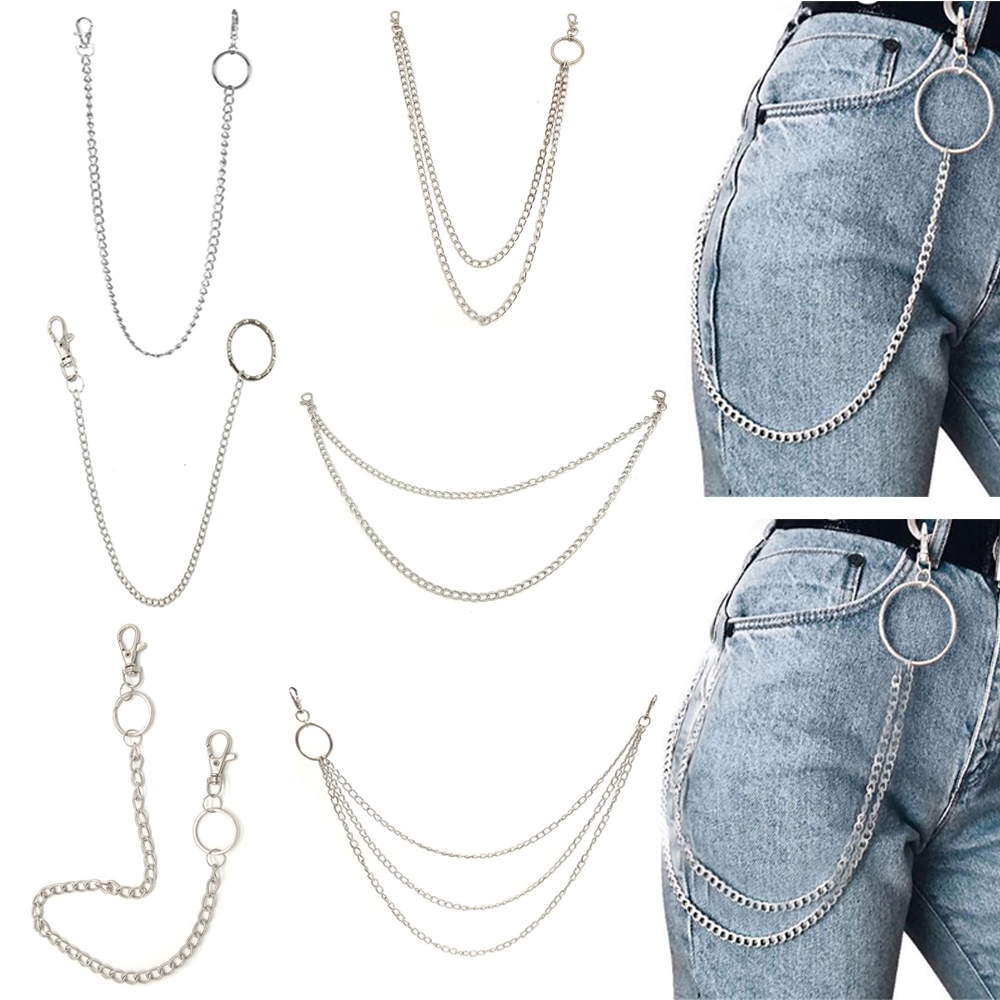 Dây xích mạ bạc với 10 kiểu tuỳ chọn dùng để trang trí quần jean tiện dụng