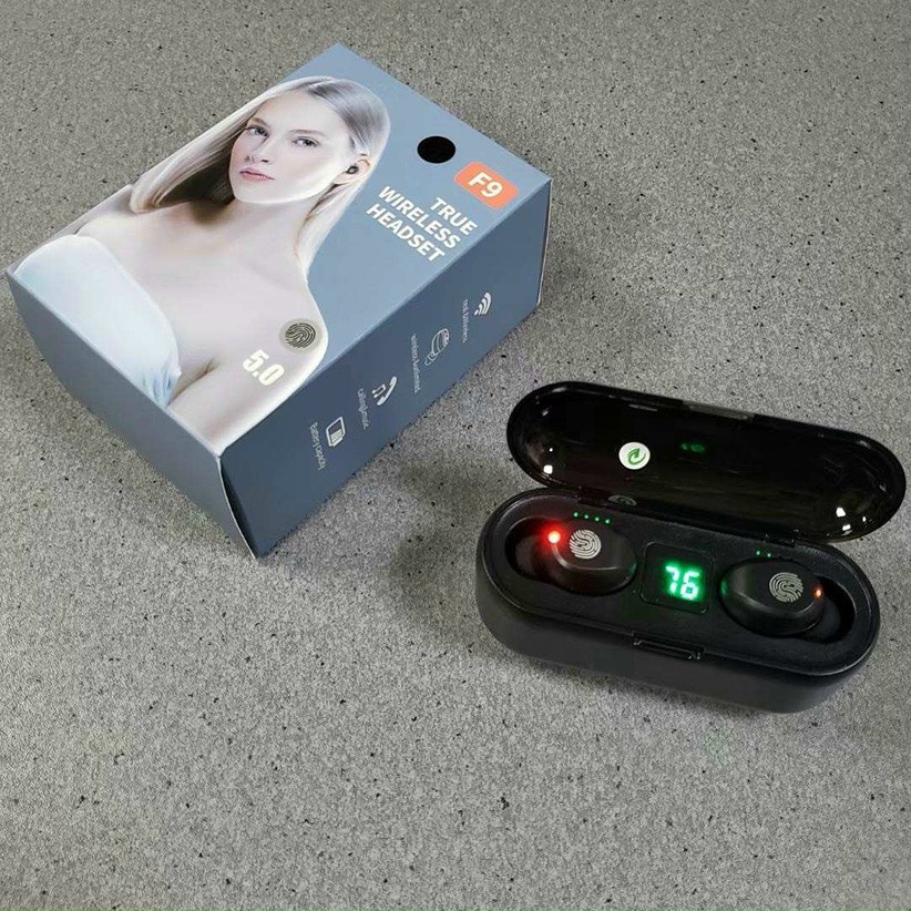 Tai Nghe Bluetooth_Tai Nghe True Wireless F9 / F9 Pro Cảm Ứng Tiện Lợi / Bluetooth 5.0 / Chống Nước 