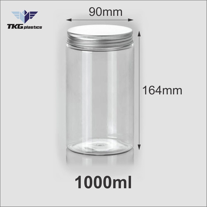 Hũ nhựa nắp nhôm vặn 1000ml