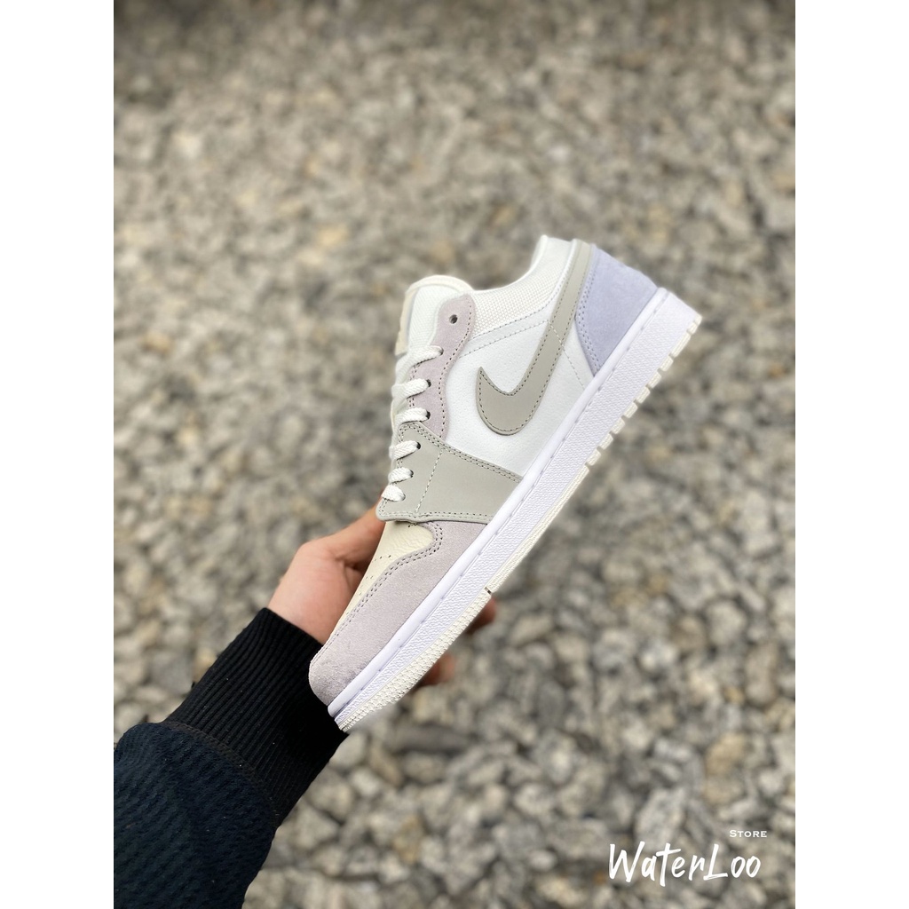 Giày Thể Thao Air Jordan 1 Low Paris Thấp Cổ Màu Xám Xanh Phù Hợp Mọi Dịp Cho Cả Nam Và Nữ Waterloo Shop