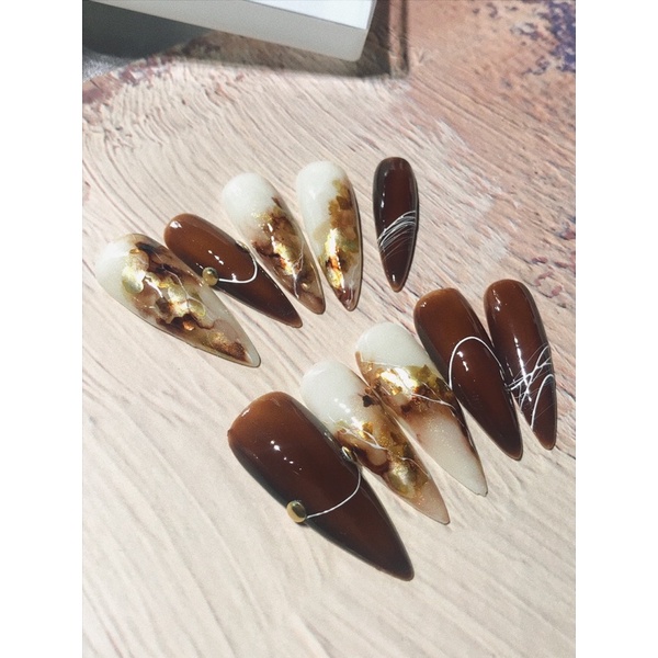 Set Xà Cừ Làm Vân Đá Nail