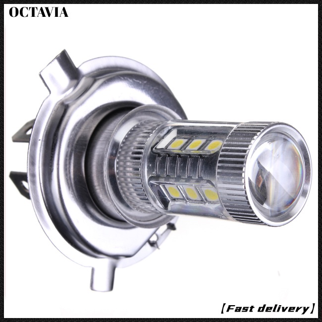 Bộ bóng đèn pha LED AT H4 80w 4000lm 6000K-6500K siêu sáng với thấu kính chuyên dụng cho ô tô