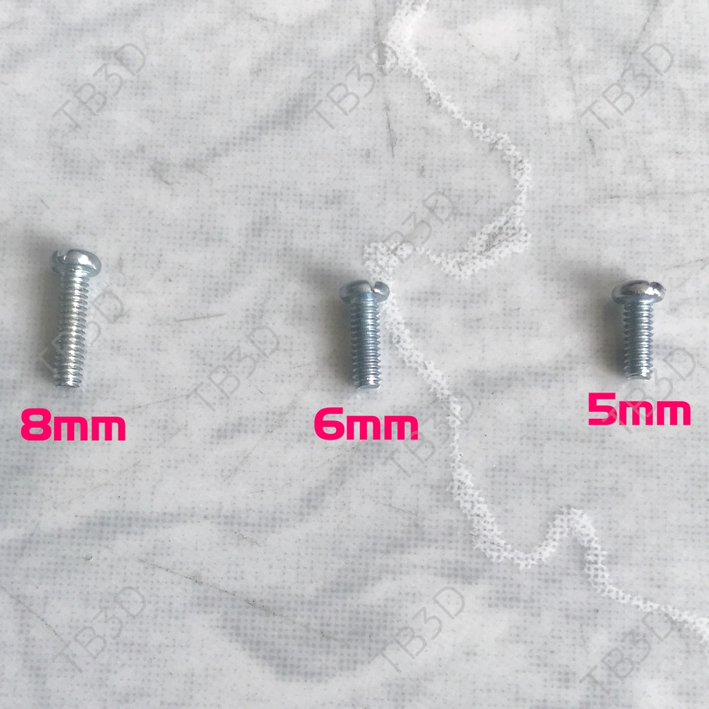 20 Ốc M2 đầu 4 cạnh, ốc ren , ốc mini, ốc bake