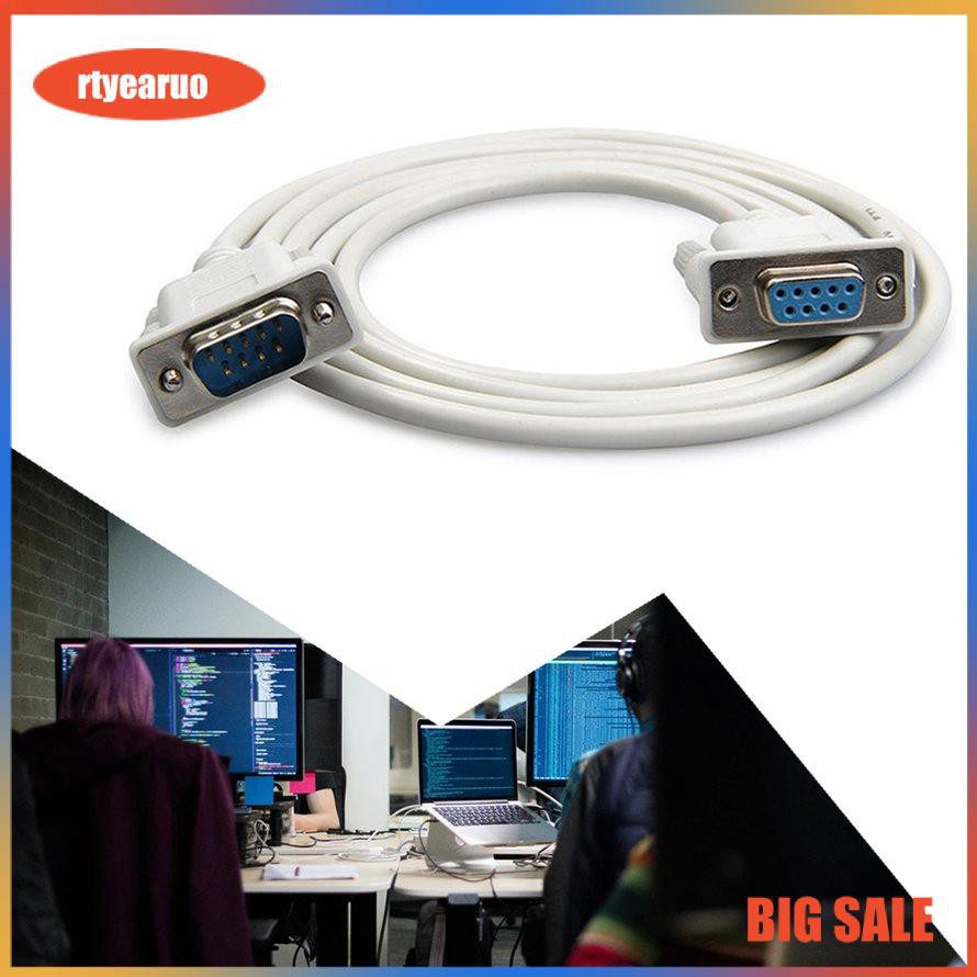 1.5M DB9 9 Pin Male To Female RS232 Serial Cable Directly Connected