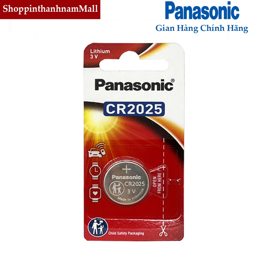 Pin CR2025 Panasonic cao cấp vỉ 1 viên chính hãng