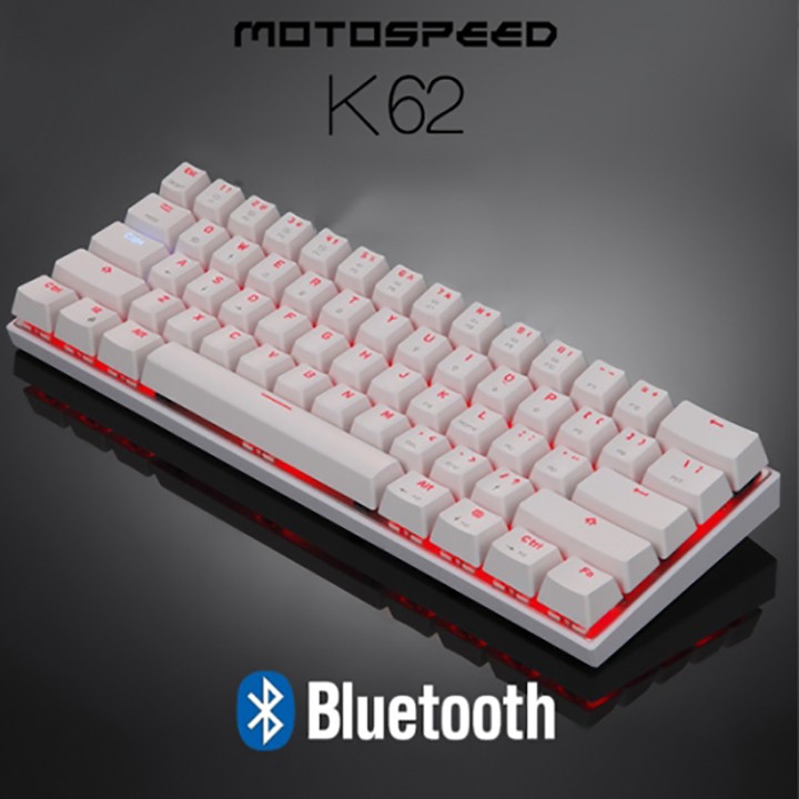 Bàn phím cơ không dây Motospeed CK62 2 chế độ Bluetooth và dây cắm Type C