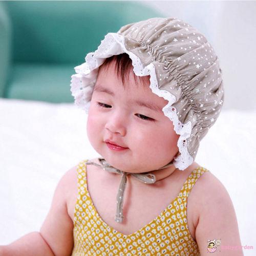 Mũ cotton họa tiết ngôi sao dễ thương cho bé gái