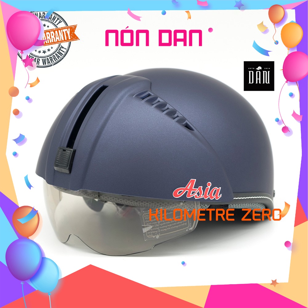 Mũ Bảo Hiểm ½ K165 Giấu Kính FREE SIZE