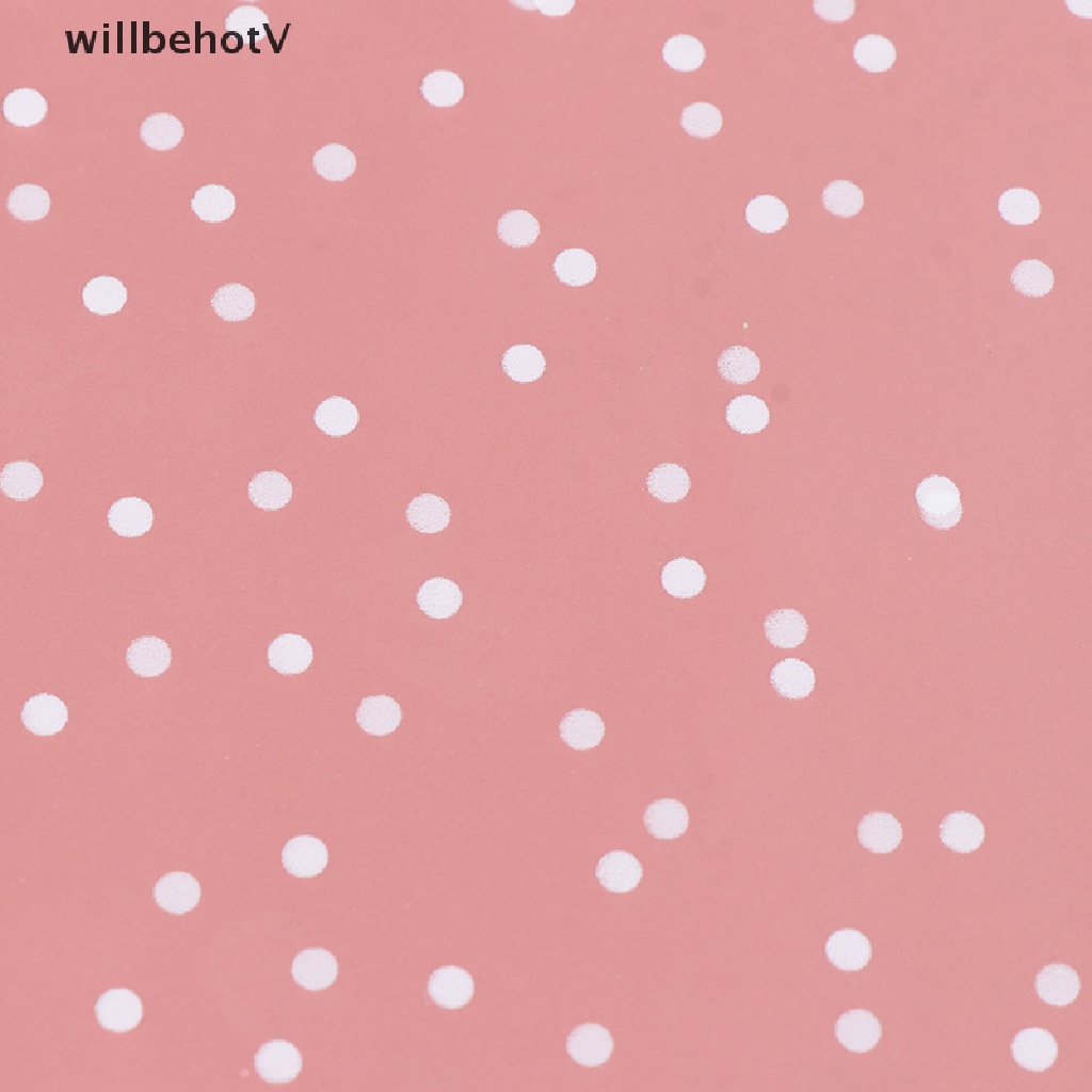 Set 100 túi nhựa đựng bánh kẹo họa tiết hoa anh đào chấm bi xinh xắn dễ thương