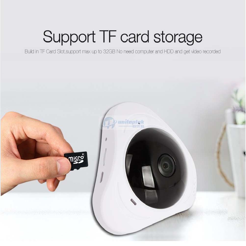 Camera IP VR Yoosee 360 độ HD 960P Mini quan sát mọi góc nhìn hồng ngoại ban đêm - Hàng nhập khẩu