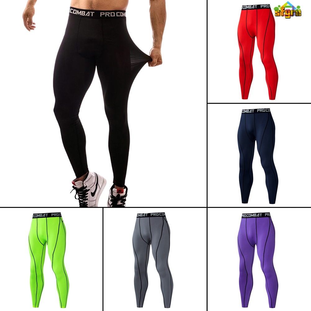 Quần Legging Nén Co Giãn Siêu Nhẹ Thoáng Khí Thoải Mái Cho Nam
