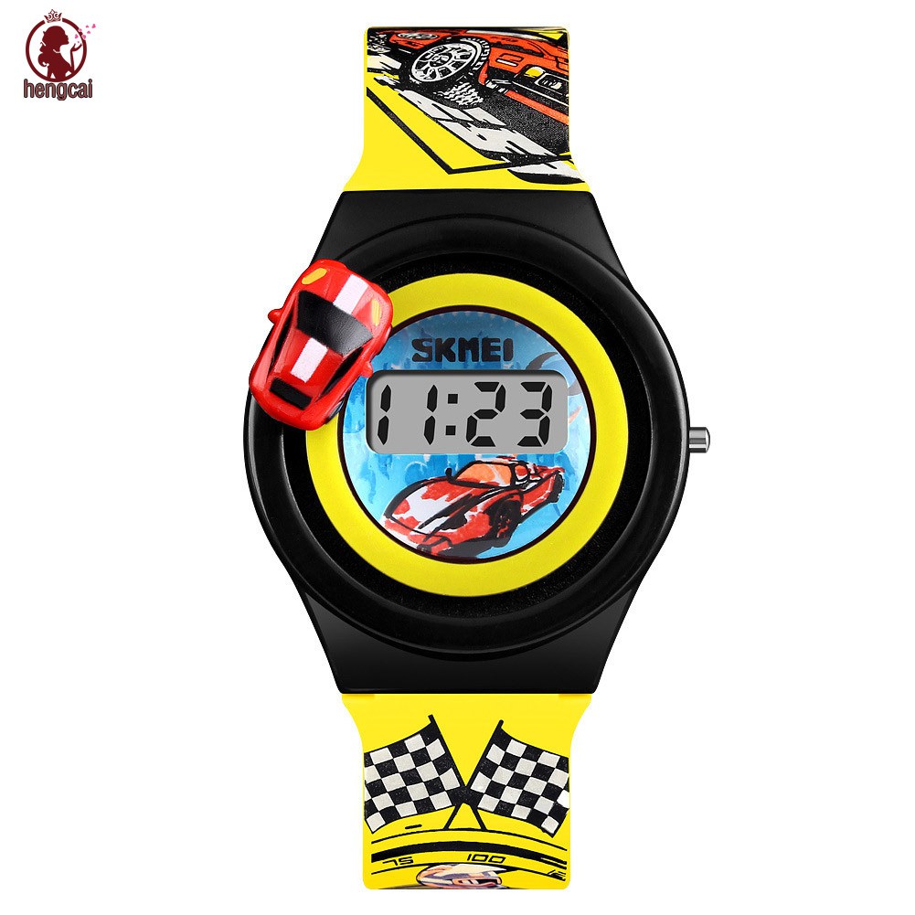 Đồng hồ điện tử trang trí hình xe đua dành cho bé | BigBuy360 - bigbuy360.vn
