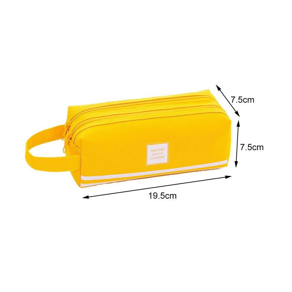 Túi đựng bút bằng vải nhiều màu cỡ lớn phong cách Hàn Quốc sáng tạo Q6J3