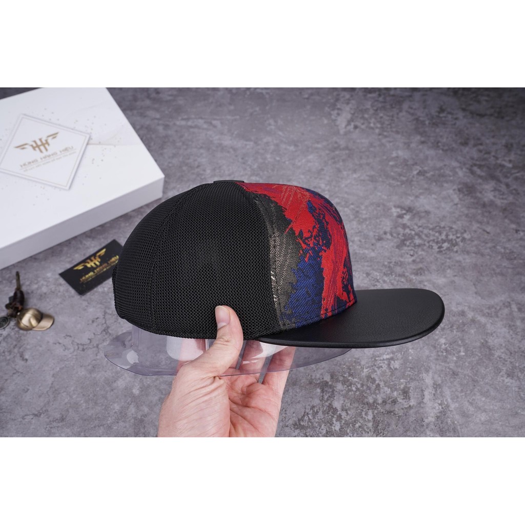 Nón Snapback In Họa Tiết Ma Mị Cá Tính Chất Liệu Phối Da Cao Cấp Thời Trang Nam Nữ