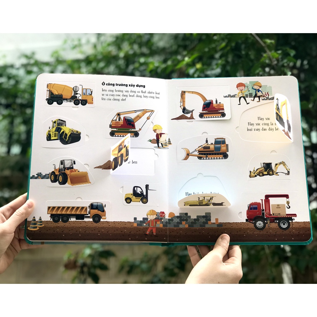 SÁCH - Lật mở khám phá - First 100 Trucks and things that go - 100 từ đầu tiên về các phương tiện giao thông