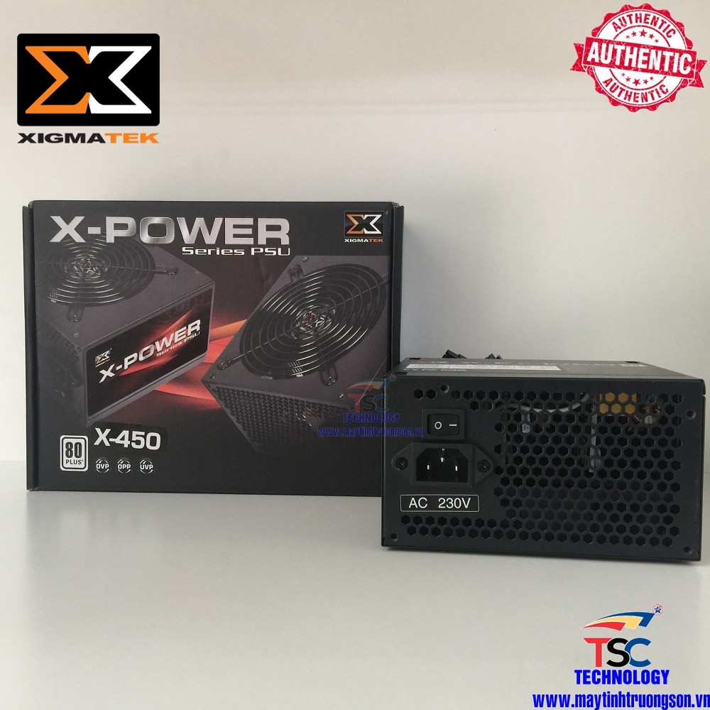 Nguồn Xigmatek 400W XPower X450 | Đẳng Cấp Gaming Hàng Mai Hoàng bảo hành 36 tháng