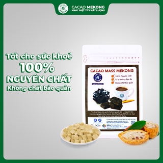 Cacao Mass Nguyên Chất Mekong gói 400 gam ( cacao nhão) nguyên liệu làm sô cô la tại nhà theo sở thích