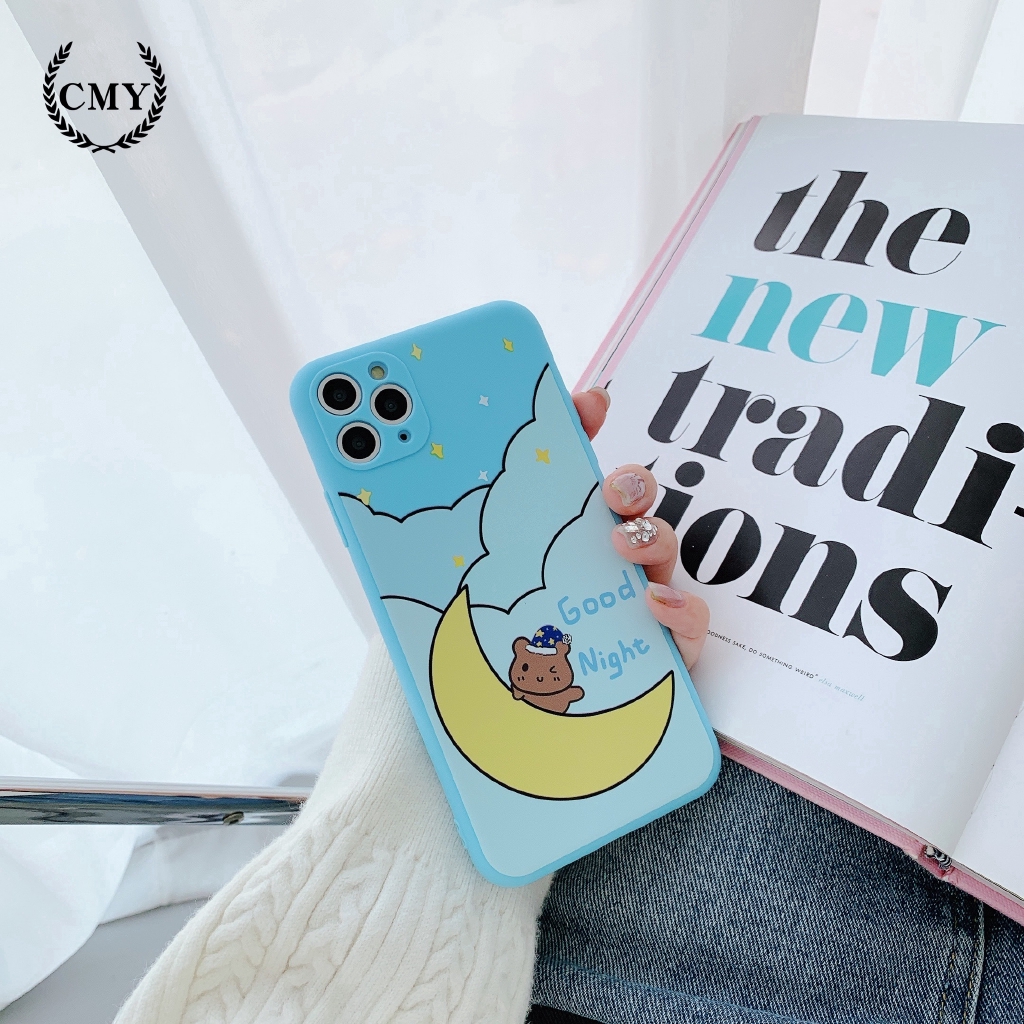 Ốp điện thoại họa tiết gấu hoạt hình dễ thương cho iPhone11/11Pro 11pro Max X XR XS XS MAX 7 8 Plus SE | BigBuy360 - bigbuy360.vn