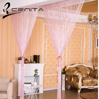 Rèm Cửa Sổ Tua Rua Bằng Vải Lụa Màu Bạc