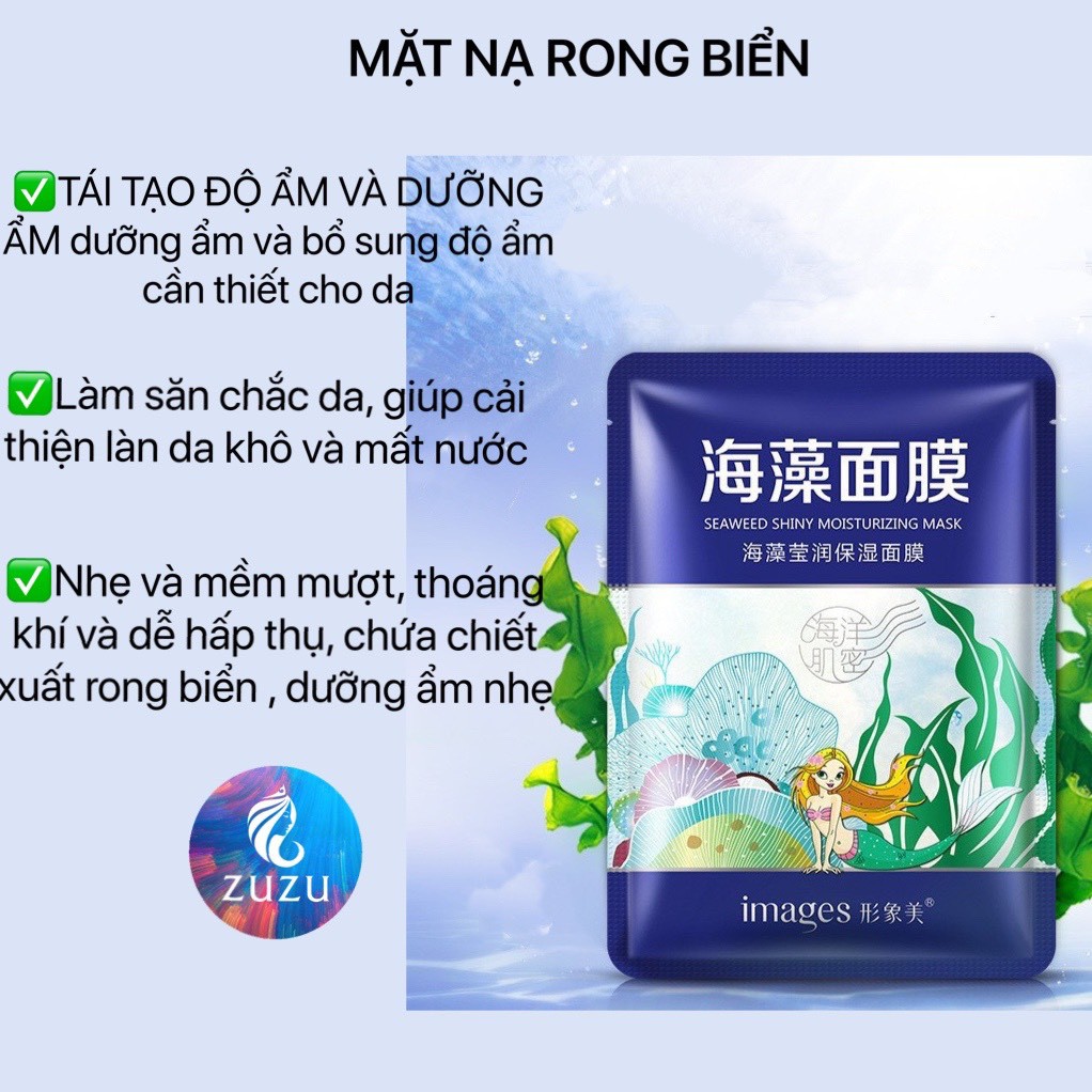 N10 Mặt nạ giấy, Mặt nạ nàng tiên cá Nội Địa dưỡng ẩm làm sạch sâu