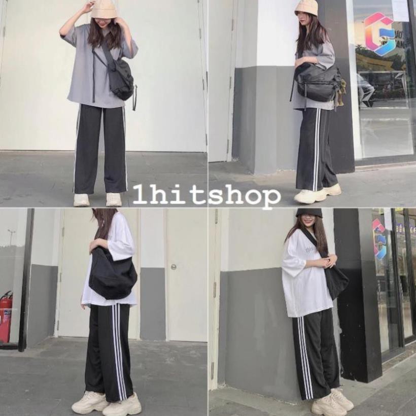 Quần ỐNG RỘNG SỌC Nam Nữ Unisex