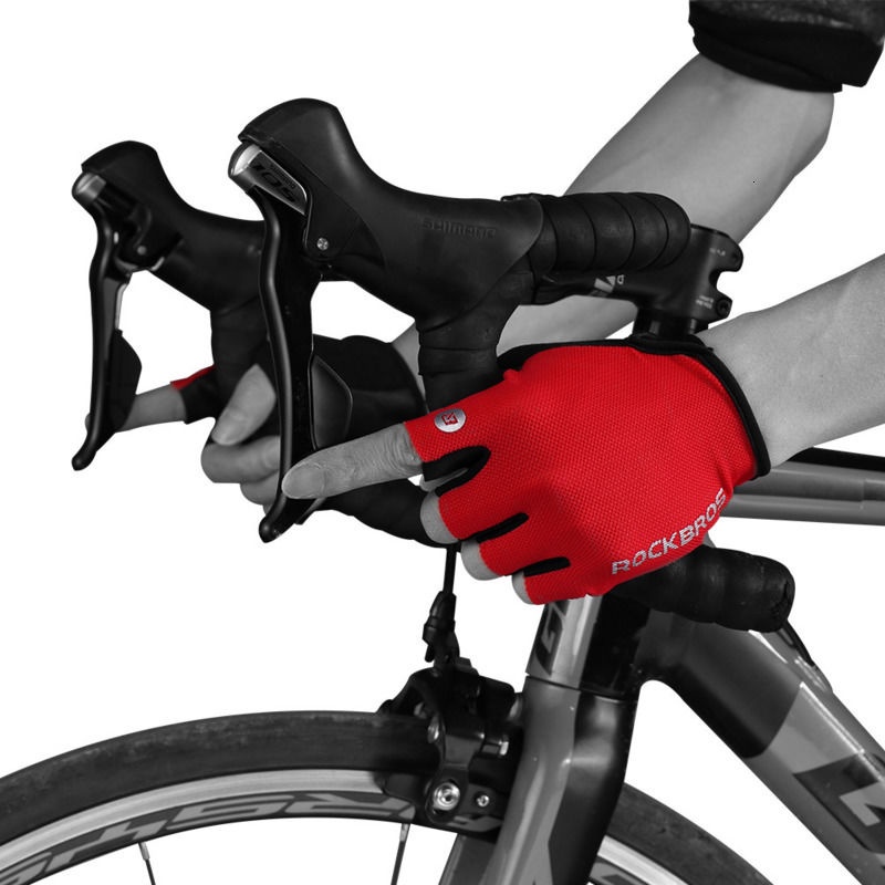 Đôi găng tay lái xe Rockbros hở ngón thoáng khí chống sốc cho nam và nữ