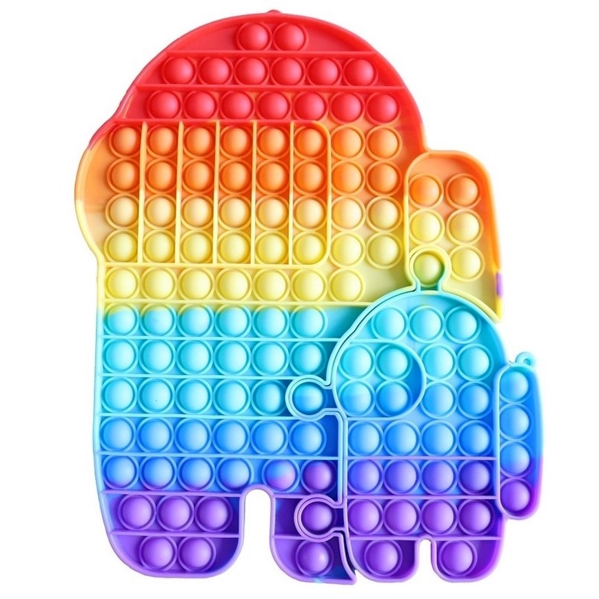 Kích thước lớn Hello kitty Rainbow Pop It Fidget  Đồ chơi căng thẳng Push It Bubble Antistress Đồ chơi dành cho người lớn Trẻ em Đồ chơi giác quan Làm giảm chứng 48cm