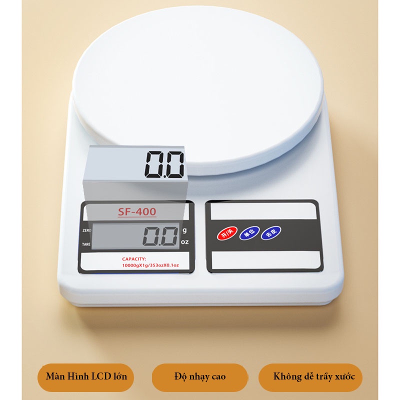 Cân Tiểu Ly Điện Tử Cân Đồ Ăn, Làm Bánh, Bếp Độ Chính Xác Cao, Định Lượng 5Kg, 10kg - CTL09 - Gia Dụng Tý Tẹo