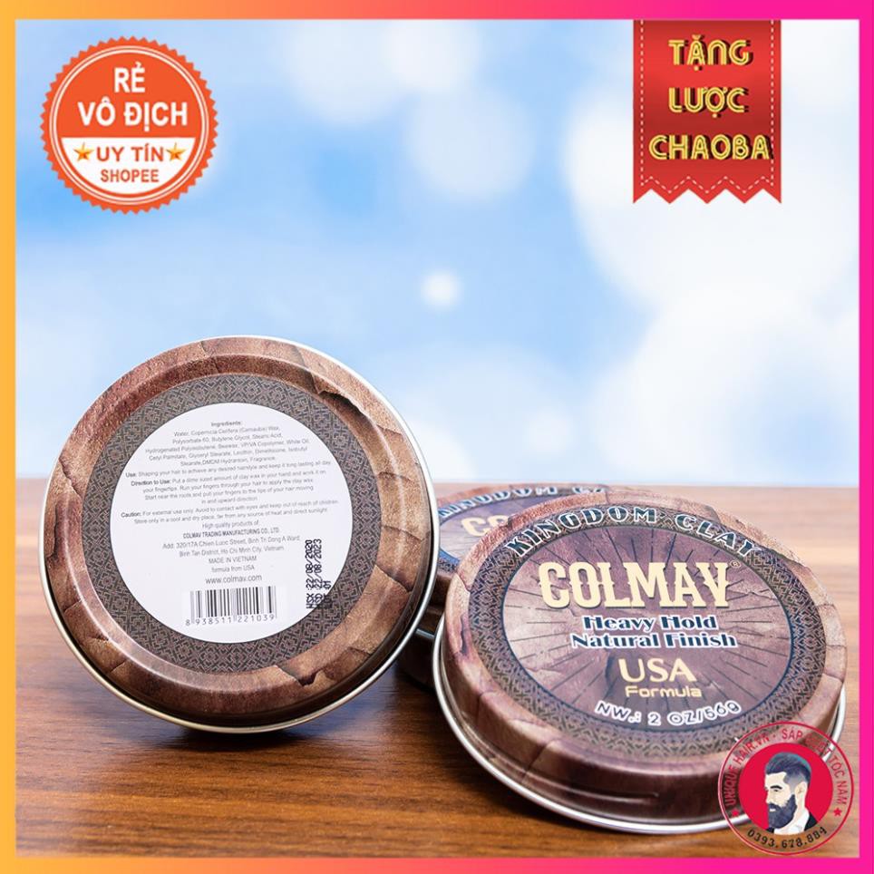 [CHÍNH HÃNG STORE HÀ NỘI] Sáp Vuốt Tóc Colmav Clay Kingdom 56g