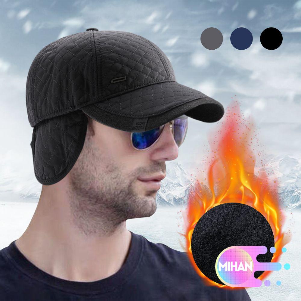 Mũ lưỡi trai thể thao dày dặn giữ ấm mùa đông MIHAN1 cho nam và nữ trung niên