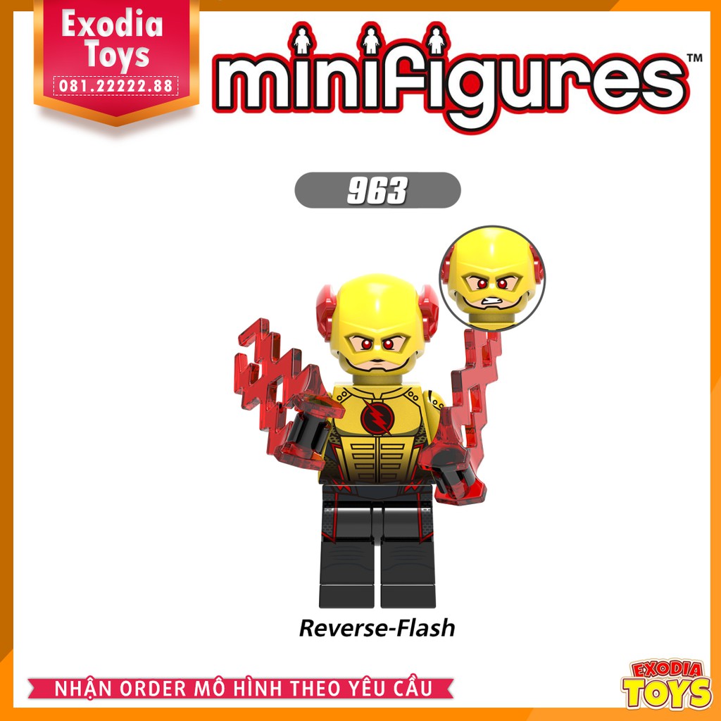 Xếp hình minifigure nhân vật siêu anh hùng Justice League vũ trụ DC Comics - Đồ Chơi Lắp Ghép Sáng Tạo - X0219