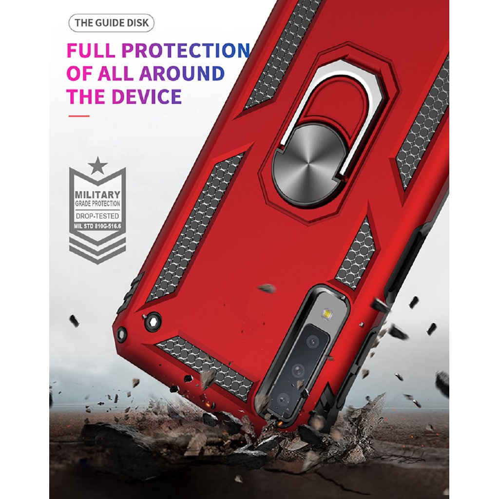 Ốp điện thoại PC cứng kèm giá đỡ nhẫn cho SAMSUNG GALAXY A7 2018 SM-A750F | BigBuy360 - bigbuy360.vn