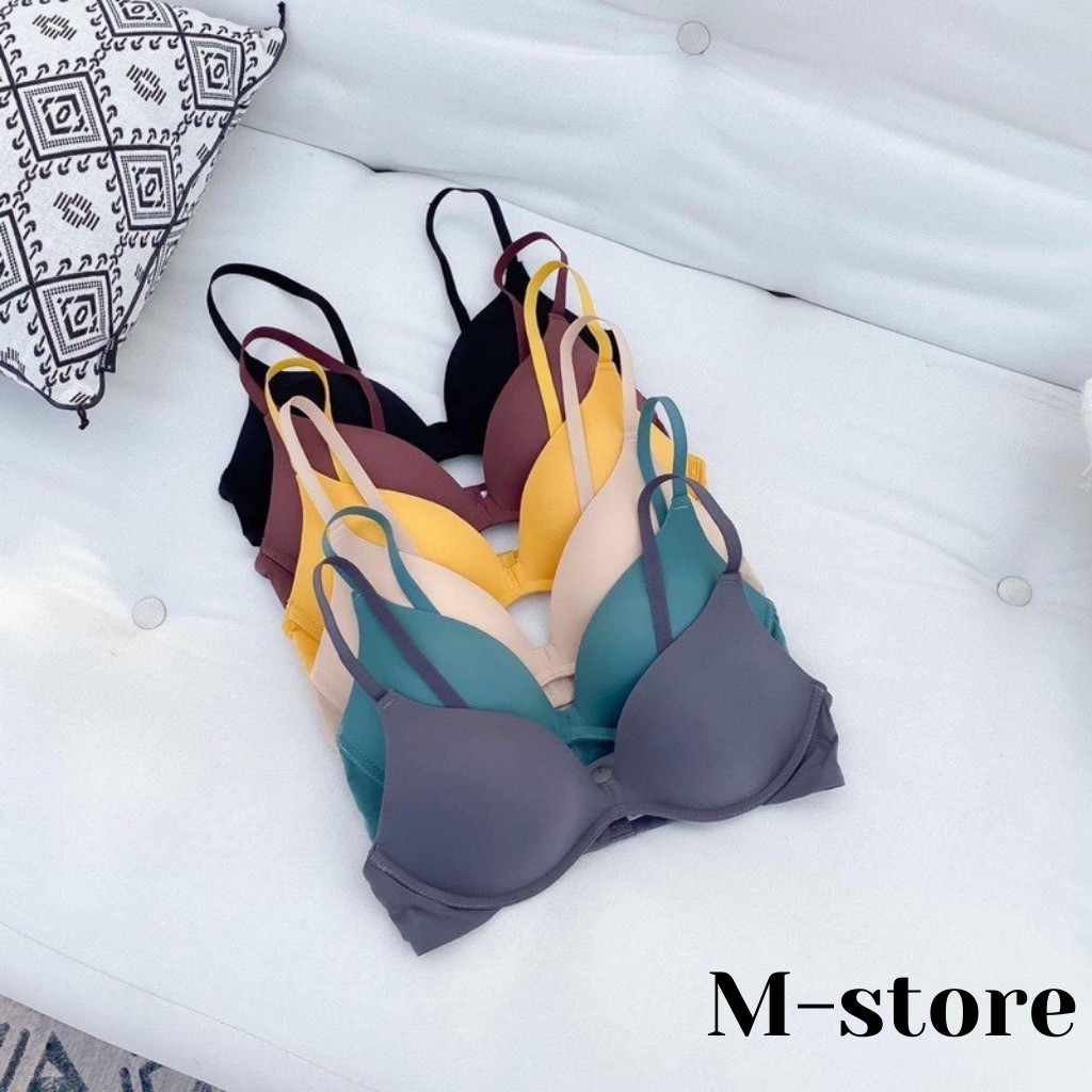 Áo Lót Đúc Su Lụa Đệm Mỏng, Không Gọng Chống Lộ Viền BR06_ M-store | BigBuy360 - bigbuy360.vn