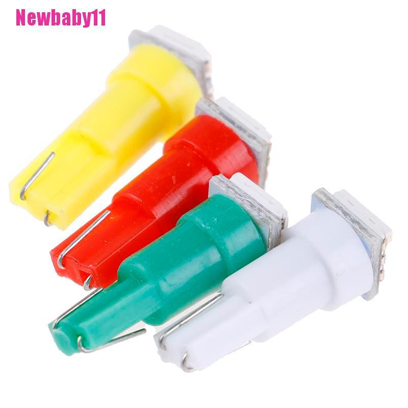 Set 20 Đèn LED T5 5050 1SMD 24V DC Ánh Sáng Trắng / Xanh Lá / Vàng / Đỏ Chuyên Dụng Dành Cho Ô Tô