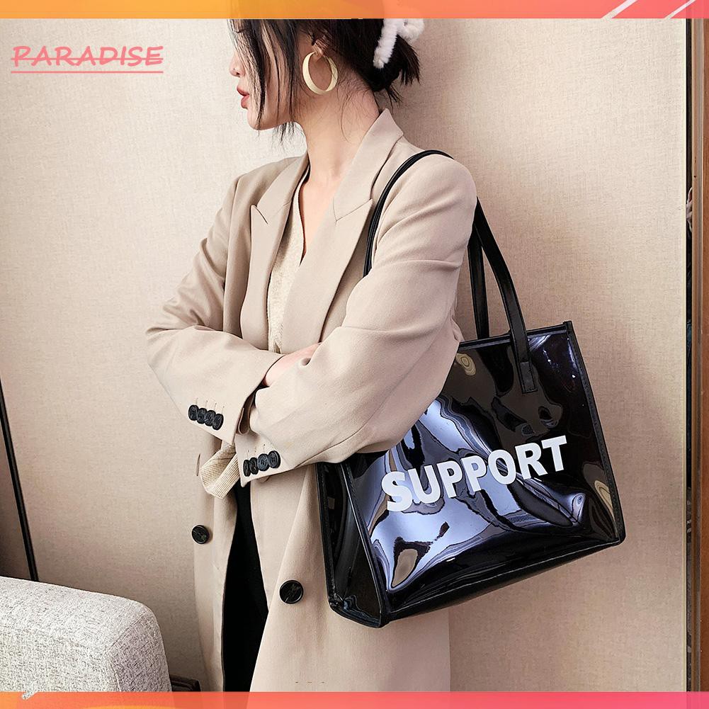 Túi Xách Đeo Vai Trong Suốt Sức Chứa Lớn Thời Trang Cho Nữ