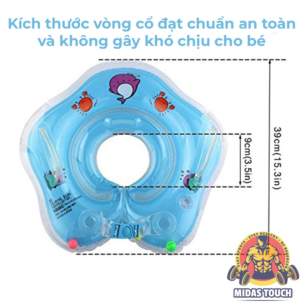 PHAO BƠI ĐỠ CỔ CHỐNG LẬT CHO BÉ DỨOI 3 TUỔI DƯỚI 15kg