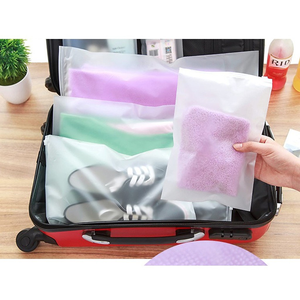 [GIÁ RẺ NHẤT] 10 TÚI ZIP LỤA MỜ 25x35, TÚI ZIP ĐỰNG QUẦN ÁO SHOP