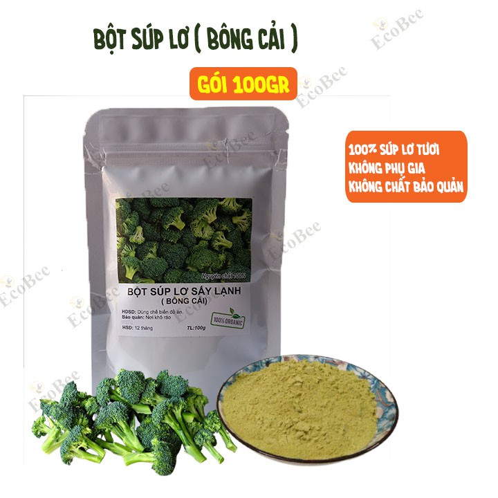 Bột Súp Lơ Sấy Lạnh ( Bông Cải Xanh ) 100gram - Ecobee