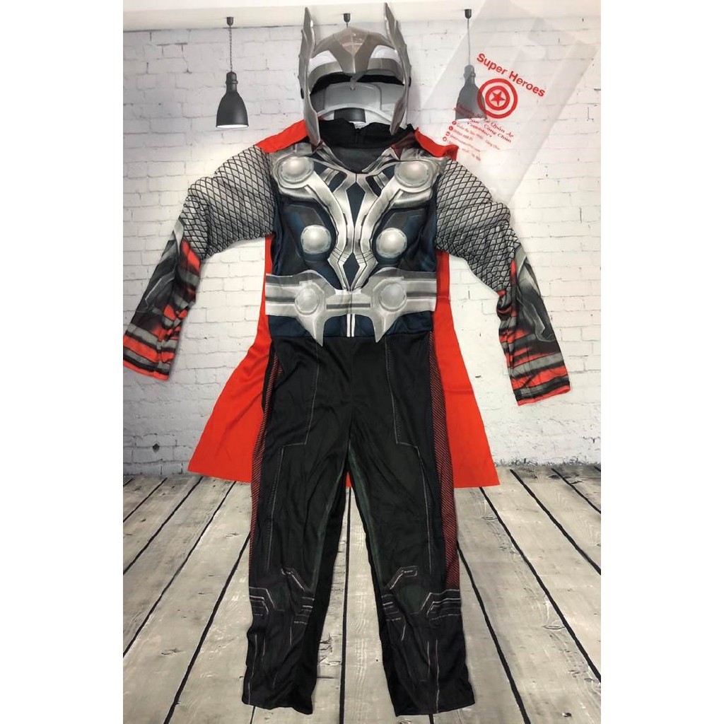 Đồ siêu nhân kèm mặt nạ siêu nhân THOR Herokids
