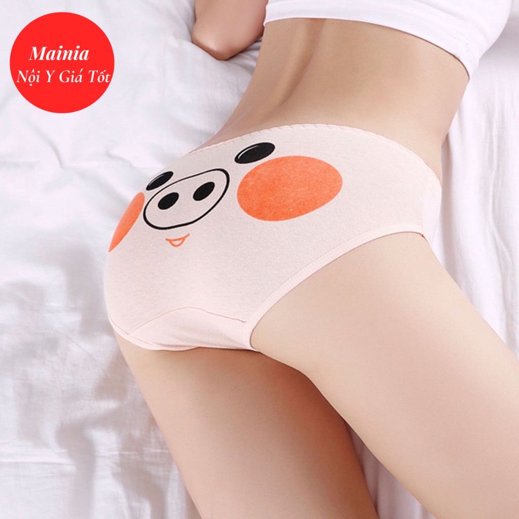 Quần Lót Cotton Dễ Thương 5 Kiểu Thú Quần Chíp Nữ In Hình Động Vật Mềm Mại Mainia Shop