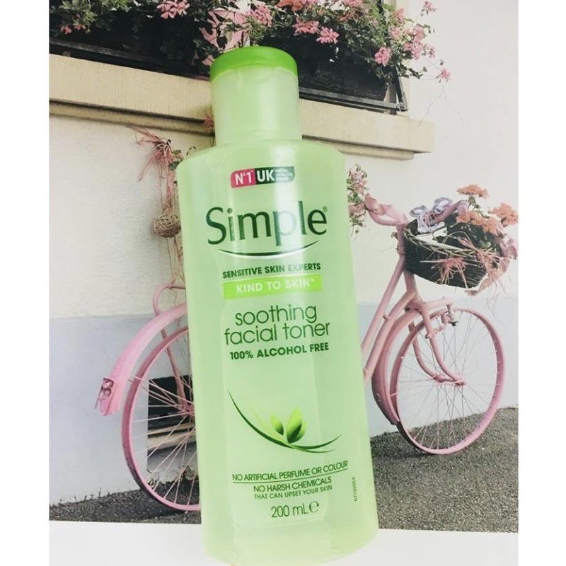 Nước hoa hồng Simple không cồn💧Nước cân bằng da dịu nhẹ 💦 Toner cho da nhạy cảm | BigBuy360 - bigbuy360.vn