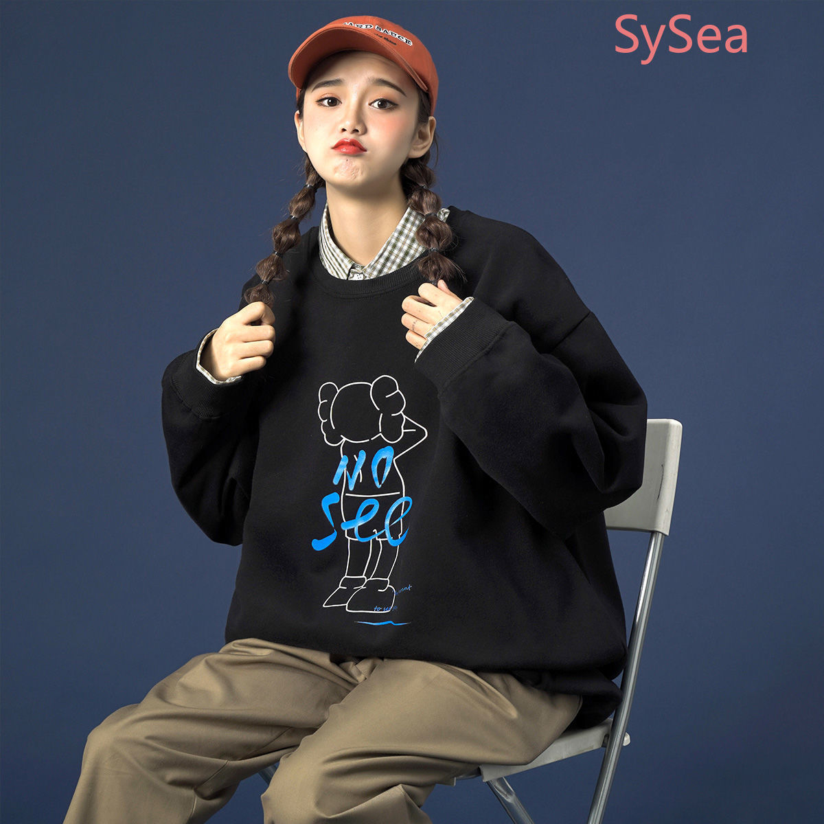 Áo Sweater Nữ Tay Dài Cổ Tròn Chất Nhung Thời Trang Mùa Thu | BigBuy360 - bigbuy360.vn