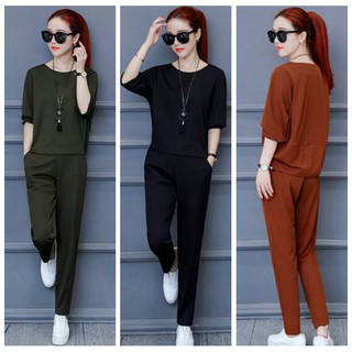 Set Đồ Bộ Thể Thao Phong Cách Hàn Quốc Năng Động