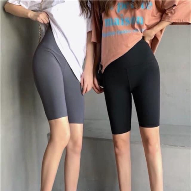 Quần Legging Nữ BikerShort Đùi Spalding