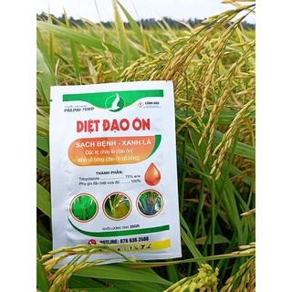 Diệt đạo ôn lúa. gói 25gr phòng trị đạo ôn, cháy lá