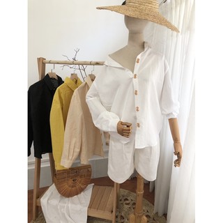 Áo sơ mi Linen premium form rộng